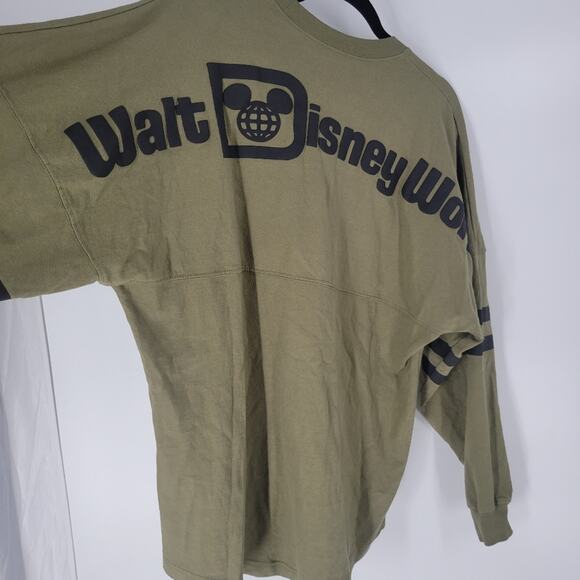 Disney Walt Disney World Green Black Crewneck Spirit Jersey S - Picture 6 of 7